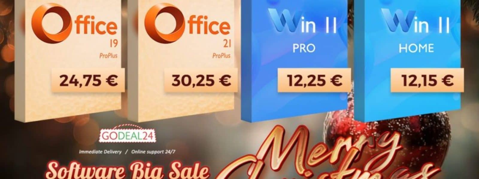 Εορταστικές προσφορές στο GoDeal24: Windows 11 από 10.65, Office 2021 στα 30.25€