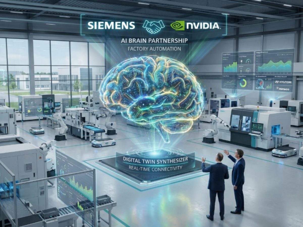 «AI Brain»: η Siemens συνάπτει συνεργασία με τη Nvidia για την αυτοματοποίηση εργοστασίων