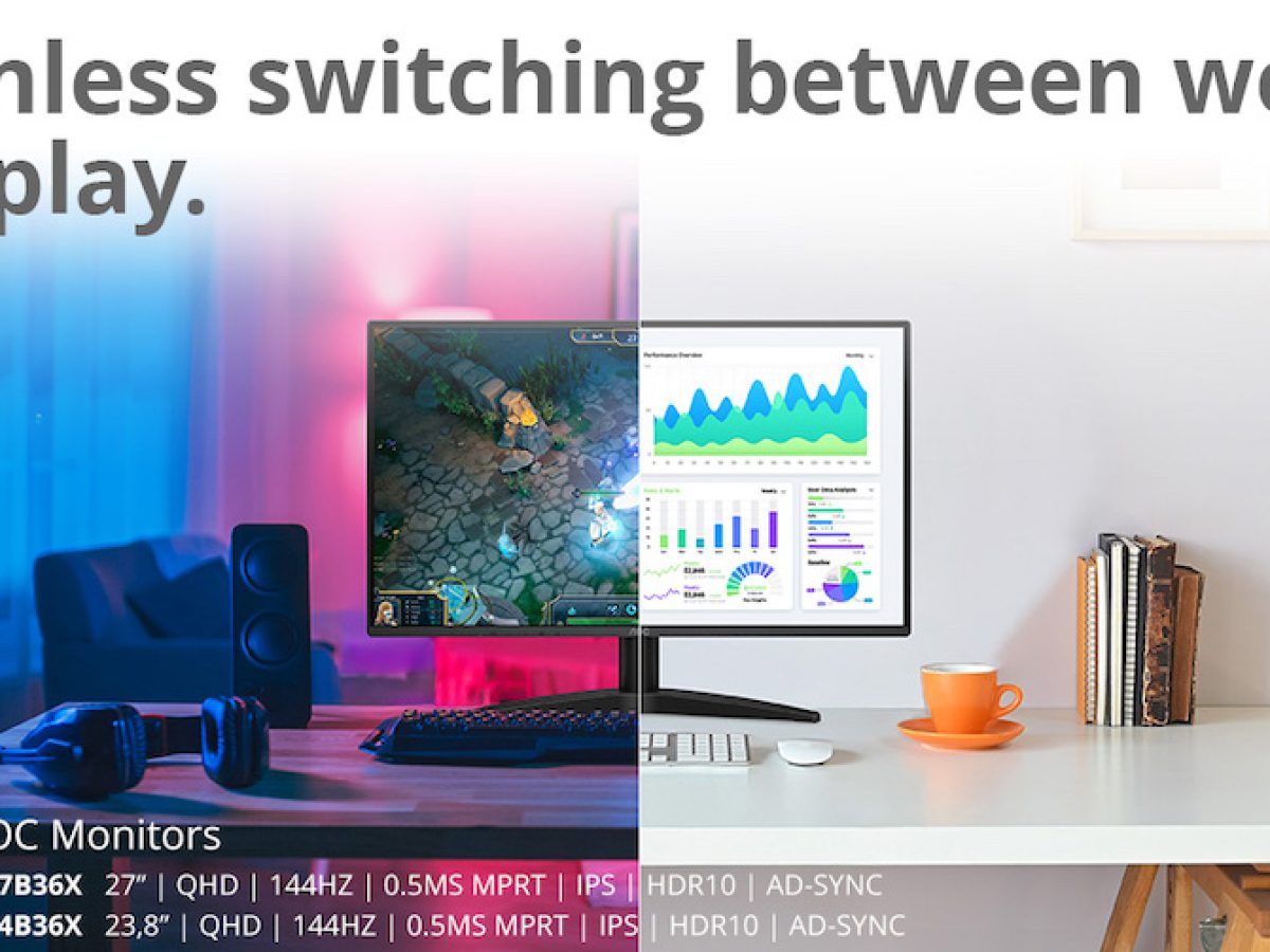 AOC Q24B36X και Q27B36X: Οθόνες QHD που συνδυάζουν υψηλή απόδοση στην εργασία και ομαλή εμπειρία στο παιχνίδι