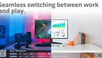 AOC Q24B36X και Q27B36X: Οθόνες QHD που συνδυάζουν υψηλή απόδοση στην εργασία και ομαλή εμπειρία στο παιχνίδι