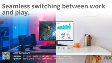 AOC Q24B36X και Q27B36X: Οθόνες QHD που συνδυάζουν υψηλή απόδοση στην εργασία και ομαλή εμπειρία στο παιχνίδι