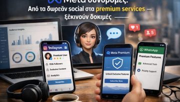 Meta &sigma;&upsilon;&nu;&delta;&rho;&omicron;&mu;έ&sigmaf;: &Alpha;&pi;ό &tau;&alpha; &delta;&omega;&rho;&epsilon;ά&nu; social &sigma;&epsilon; premium &upsilon;&pi;&eta;&rho;&epsilon;&sigma;ί&epsilon;&sigmaf; &ndash; &xi;&epsilon;&kappa;&iota;&nu;&omicron;ύ&nu; &delta;&omicron;&kappa;&iota;&mu;έ&sigmaf;