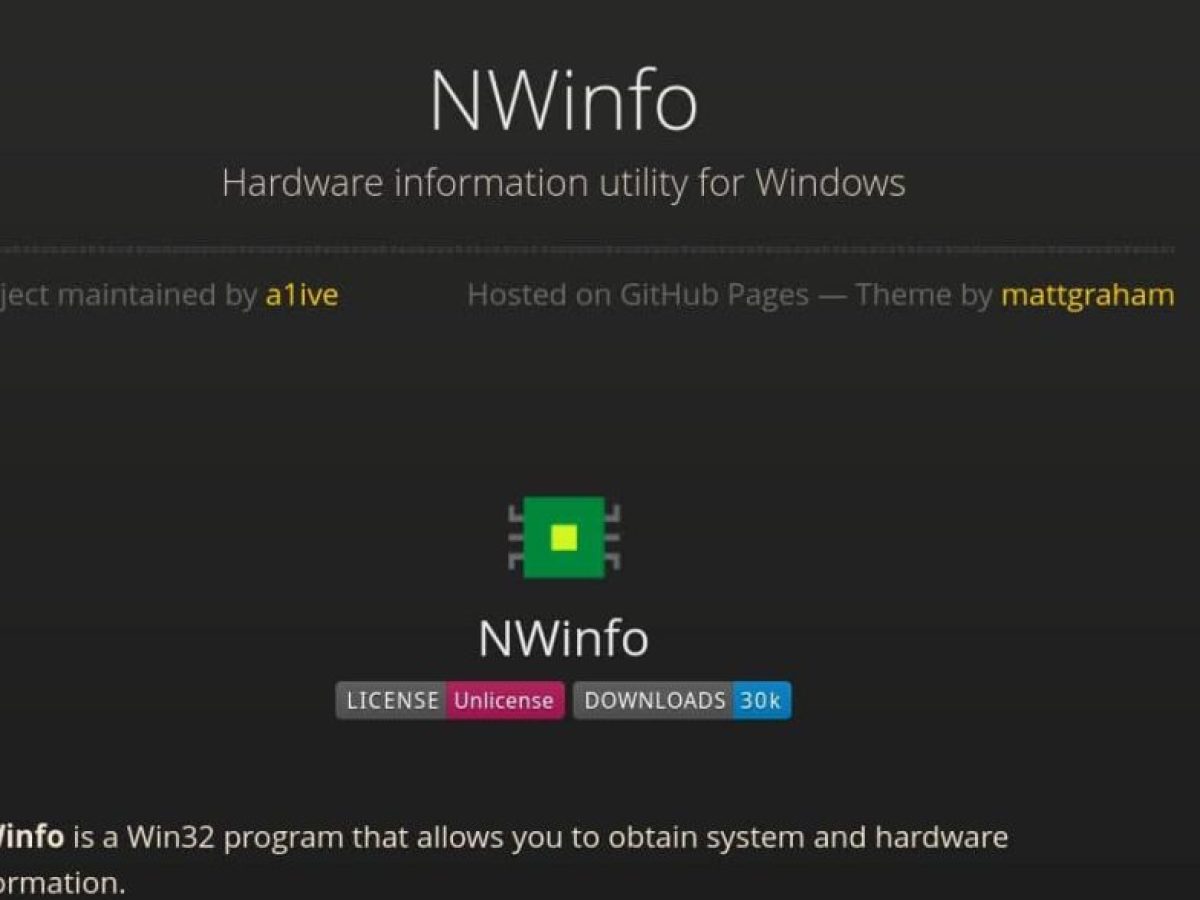 NWinfo 1.6.0 φορητό και εύχρηστο