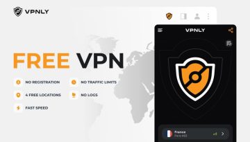 VPNLY 1.1.0.2 δωρεάν χωρίς εγγραφή, logs και ads