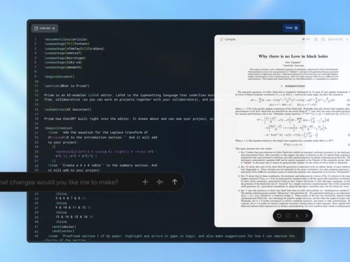 Γράφεις έρευνα ή πτυχιακή; Η OpenAI μόλις παρουσίασε το δωρεάν Prism