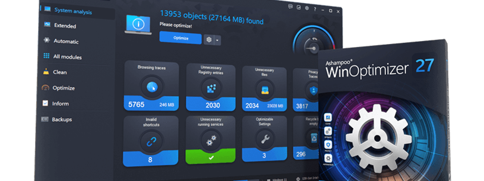 Ashampoo WinOptimizer 27 FULL version δωρεάν