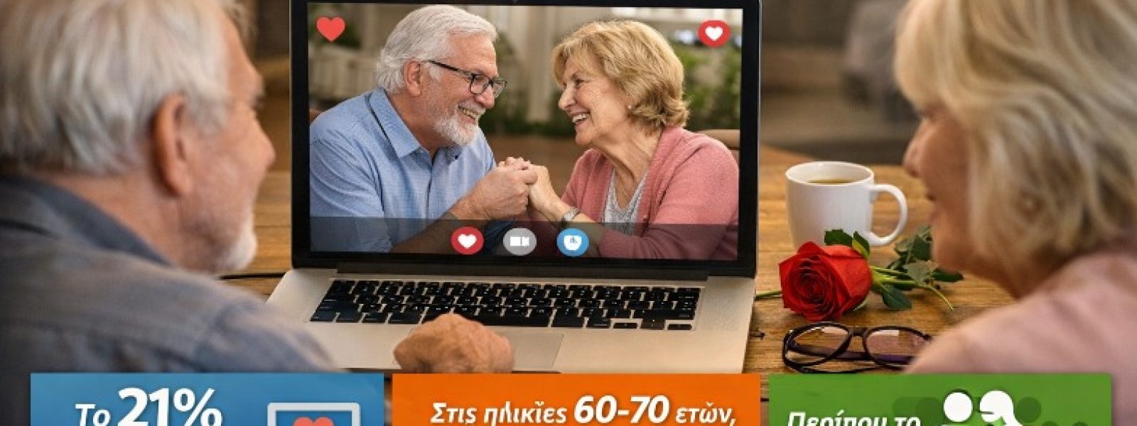 Online Dating: 1 στους 5 άνω των 70 ετών αναζητά σύντροφο διαδικτυακά