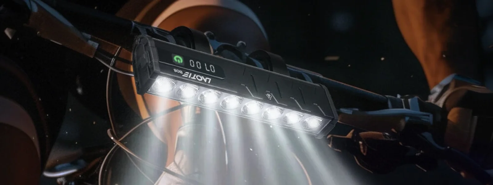 LAOTIE B06/B08: Όταν το απλό φωτάκι ποδηλάτου, δεν αρκεί, ο φάρος της Laotie με 5000Lumens θα κάνει τη νύχτα μέρα.