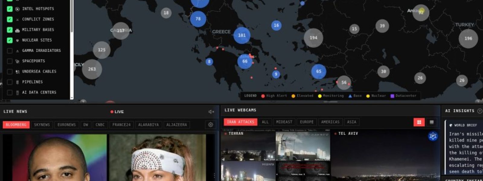 World Monitor: Η εφαρμογή για ό,τι συμβαίνει σε πραγματικό χρόνο