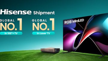 Η Hisense κατακτά την κορυφή στις τηλεοράσεις 100’’+ και Laser TV το 2025, σύμφωνα με την Omdia