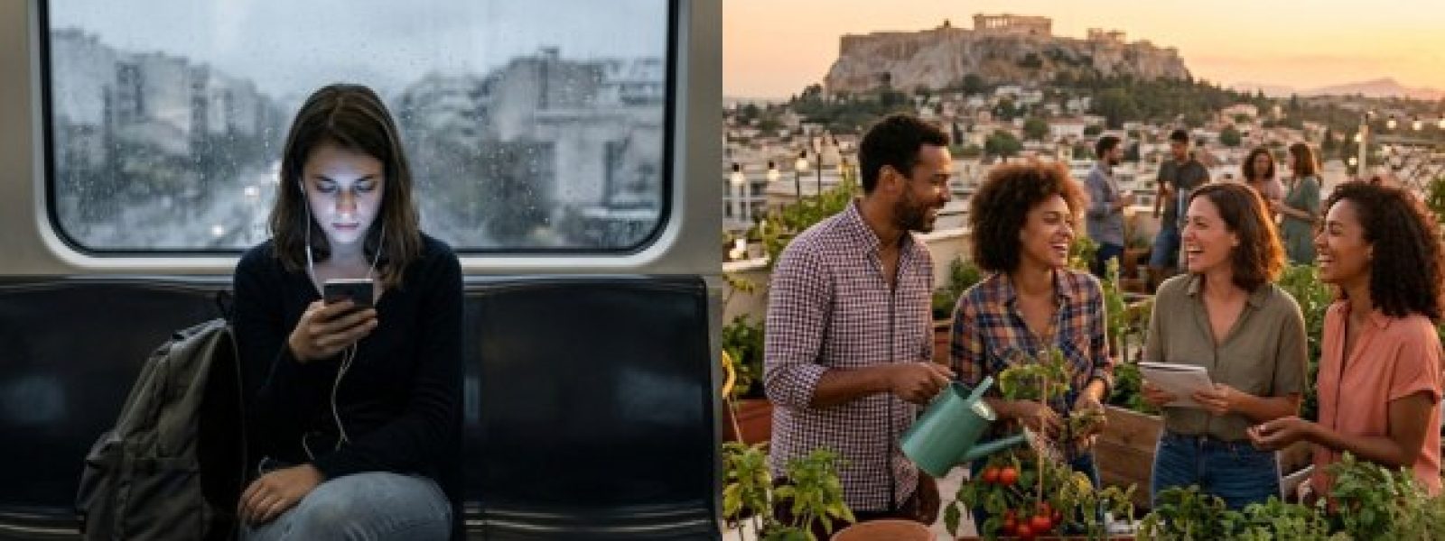 Η επιδημία της μοναξιάς: Πώς η τεχνολογία μάς απομονώνει στην Αθήνα