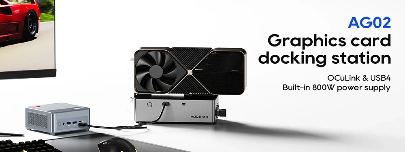 [#Ιστορικό_Χαμηλό] AOOSTAR AG02: Το eGPU Dock που μεταμορφώνει το Mini PC σου σε gaming θηρίο με Oculink και USB4