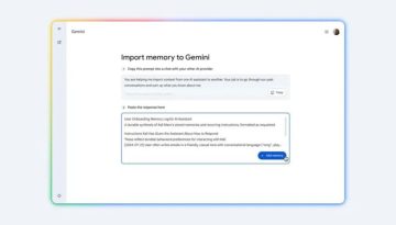 Νέα λειτουργία import στο Gemini: Εύκολη μετάβαση από άλλα AI chatbots