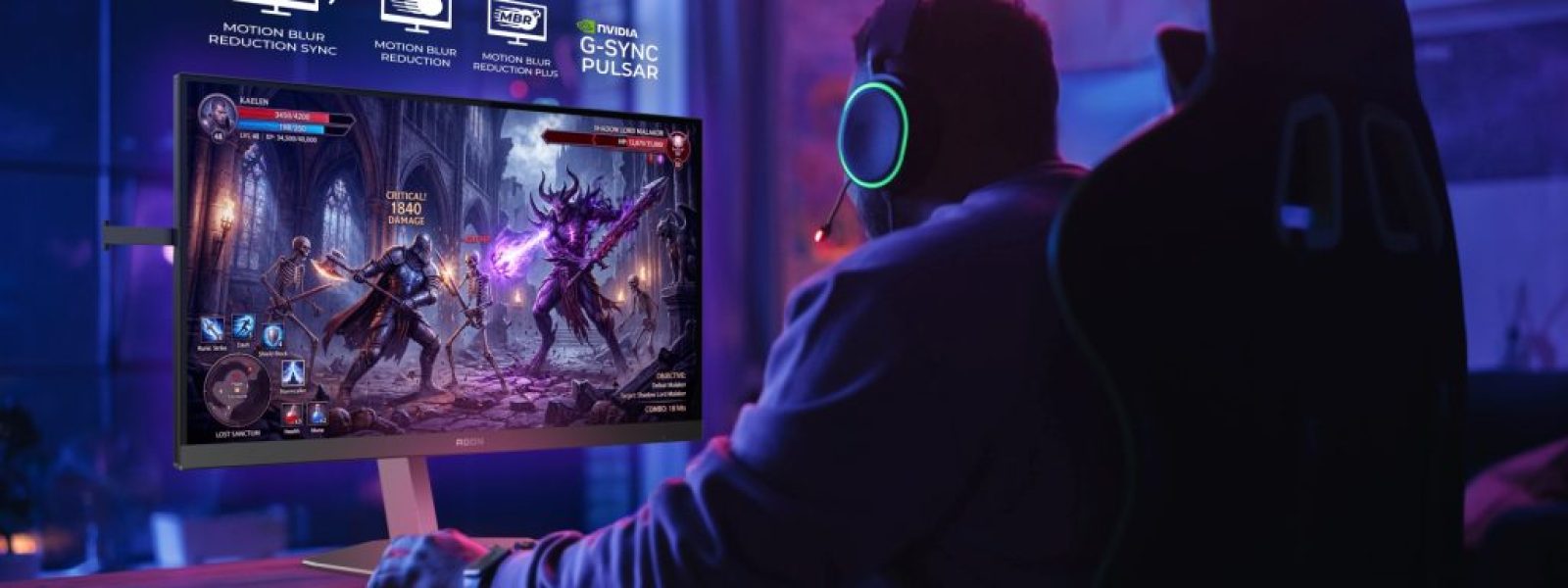 AGON by AOC παρουσιάζει τις τεχνολογίες μείωσης του motion blur: MBR, MBR Sync και MBR+