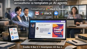 Canva: Η χρήση τεχνητής νοημοσύνης αντικαθιστά τα templates με AI agents