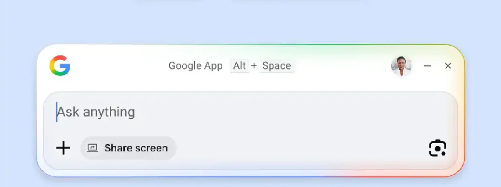 Google app for Windows desktop