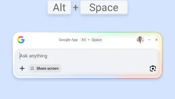 Google app for Windows desktop
