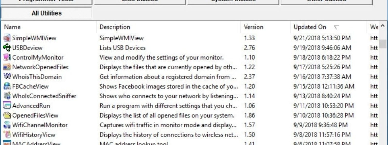 NirLauncher 1.30.23 φορητά δωρεάν προγράμματα της NirSoft