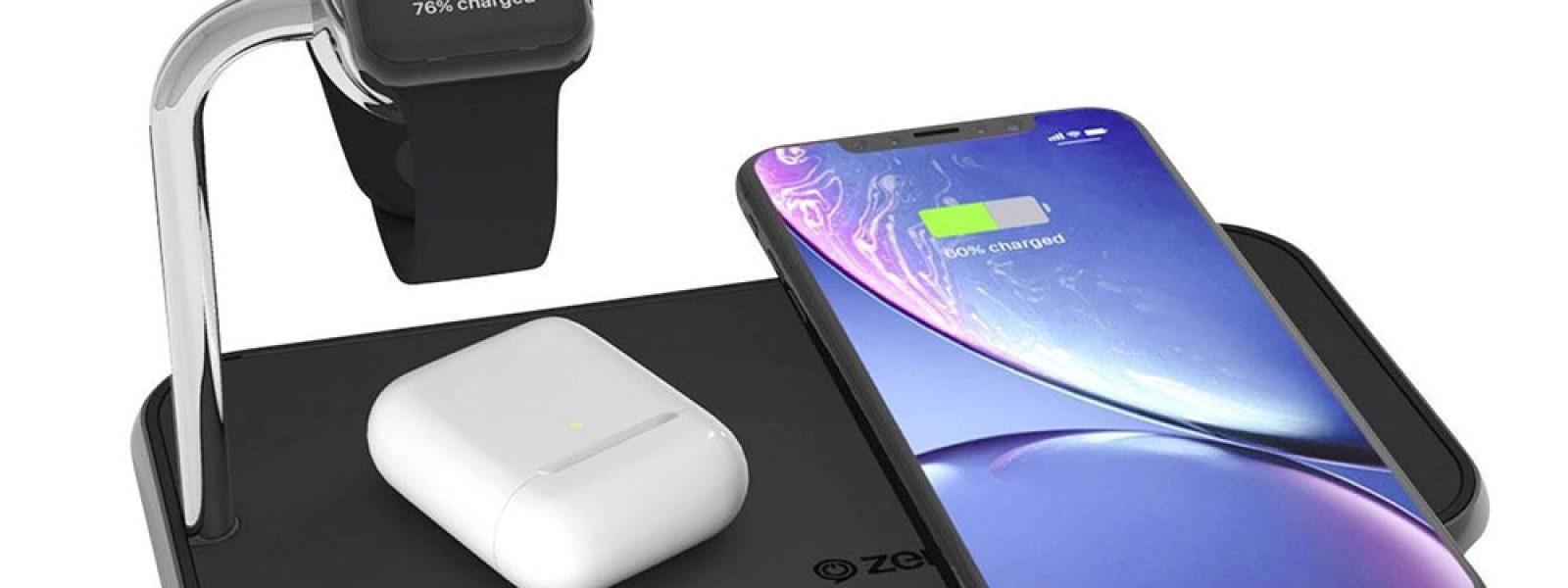 ZENS Dual+Watch Aluminium Wireless Charger