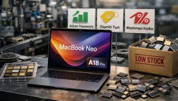 Η Apple αντιμέτωπη με έλλειψη chips για το Macbook Neo