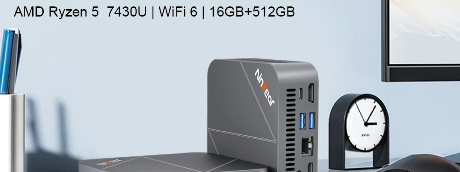 Με μεταλλικό σασί, ενεργή ψύξη, τον AMD Ryzen 5 7430U και 16GB RAM, το Ninkear M7 είναι ένα ακόμα Mini PC που αξίζει την προσοχή σου.