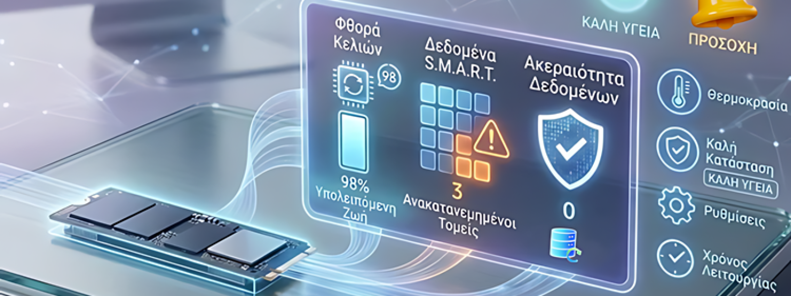 Τι Είναι Το S.M.A.R.T Και Πώς Να Ειδοποιηθώ Αυτόματα Πριν Ο SSD Αστοχήσει