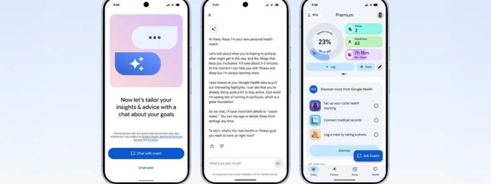 Google Health Coach: Ο νέος AI βοηθός υγείας με την υποστήριξη του Gemini διαθέσιμος παγκοσμίως