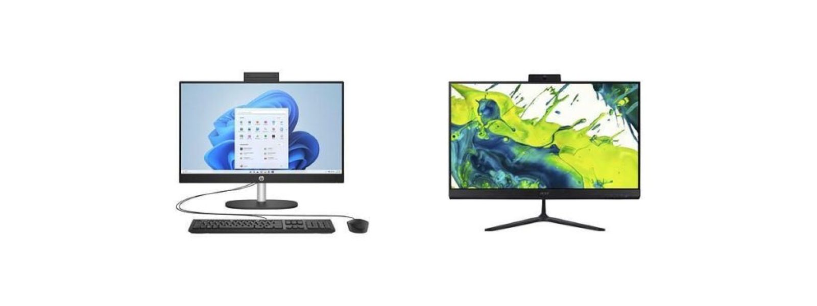 All-in-One PC κάτω από 1.000 ευρώ! Συγκρίνουμε το HP One 24-cr0007nv και το Acer AIO C27-B