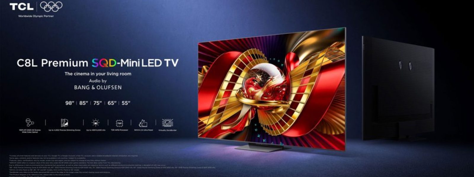 Η TCL παρουσιάζει τη νέα τηλεόραση C8L SQD Mini LED