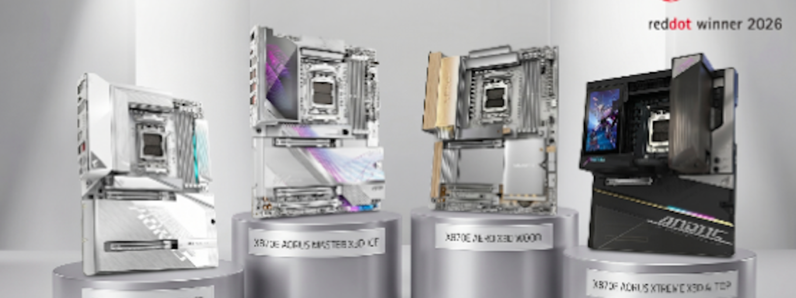Οι μητρικές της GIGABYTE κατακτούν κορυφαίες διάκρισεις στα Red Dot Design Awards 2026