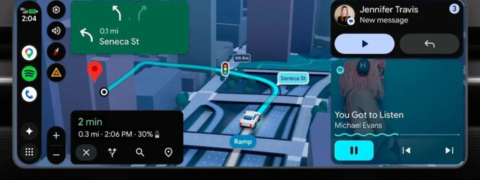Νέο Android Auto: Ενσωμάτωση Gemini, YouTube και widgets στις οθόνες