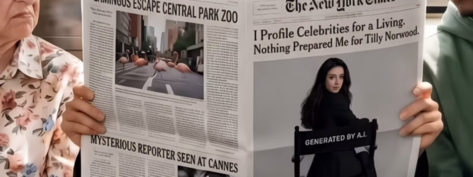 «Σκουπίδι»: Οι Νew York Times στην πυρά για το προφίλ της ΑΙ ηθοποιού Τίλι Νόργουντ | in.gr