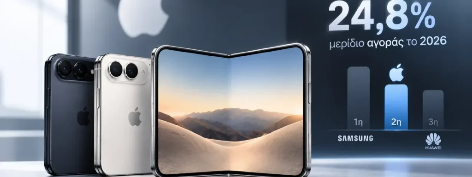 &Tau;&omicron; iPhone Duo &laquo;&epsilon;&kappa;&tau;&omicron;&xi;&epsilon;ύ&epsilon;&iota;&raquo; &tau;&eta;&nu; Apple &sigma;&tau;&alpha; foldables &ndash; &Theta;&alpha; &pi;ά&rho;&epsilon;&iota; &sigma;&chi;&epsilon;&delta;ό&nu; &tau;&omicron; 25% &tau;&eta;&sigmaf; &alpha;&gamma;&omicron;&rho;ά&sigmaf; &tau;&omicron; 2026 &ndash; Techmaniacs