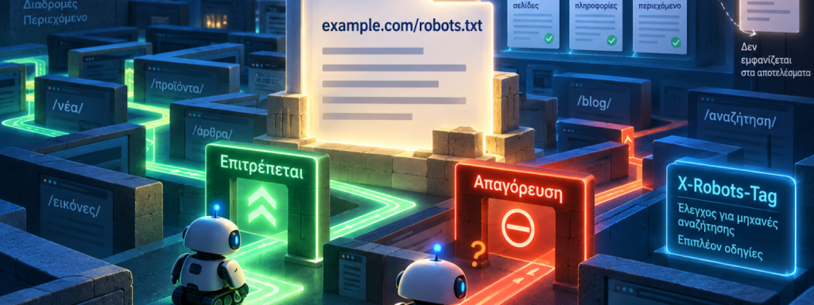&Pi;ώ&sigmaf; &lambda;&epsilon;&iota;&tau;&omicron;&upsilon;&rho;&gamma;&epsilon;ί &tau;&omicron; robots.txt &kappa;&alpha;&iota; &pi;ό&tau;&epsilon; &pi;&rho;έ&pi;&epsilon;&iota; &nu;&alpha; &tau;&omicron; &chi;&rho;&eta;&sigma;&iota;&mu;&omicron;&pi;&omicron;&iota;&epsilon;ί&tau;&epsilon;