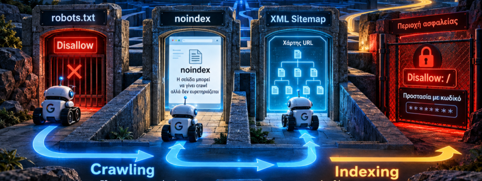 Robots.txt, noindex &kappa;&alpha;&iota; XML Sitemap: &Pi;&omicron;&iota;&alpha; &epsilon;ί&nu;&alpha;&iota; &eta; &delta;&iota;&alpha;&phi;&omicron;&rho;ά &kappa;&alpha;&iota; &gamma;&iota;&alpha;&tau;ί έ&chi;&epsilon;&iota; &sigma;&eta;&mu;&alpha;&sigma;ί&alpha; &gamma;&iota;&alpha; &tau;&omicron; SEO